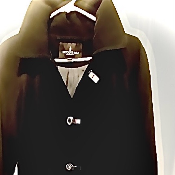 Fashion Forward Stunning London Fog fashion forward Black Trench Coat - Picture 2 of 5